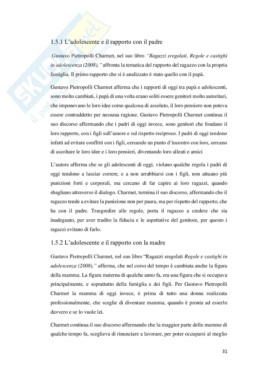 Sviluppo biologico e sociale dell'adolescente Pag. 31