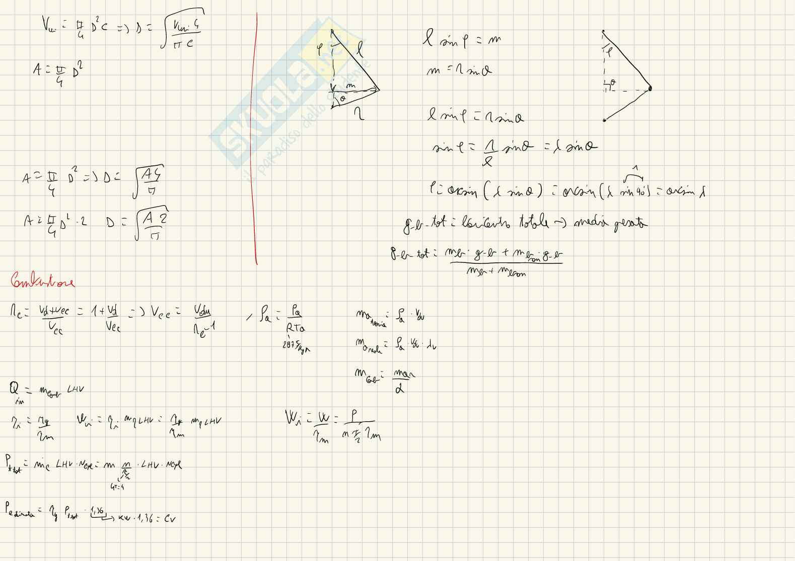 Formulario Progettazione strutturale del motore - prima parte Pag. 1