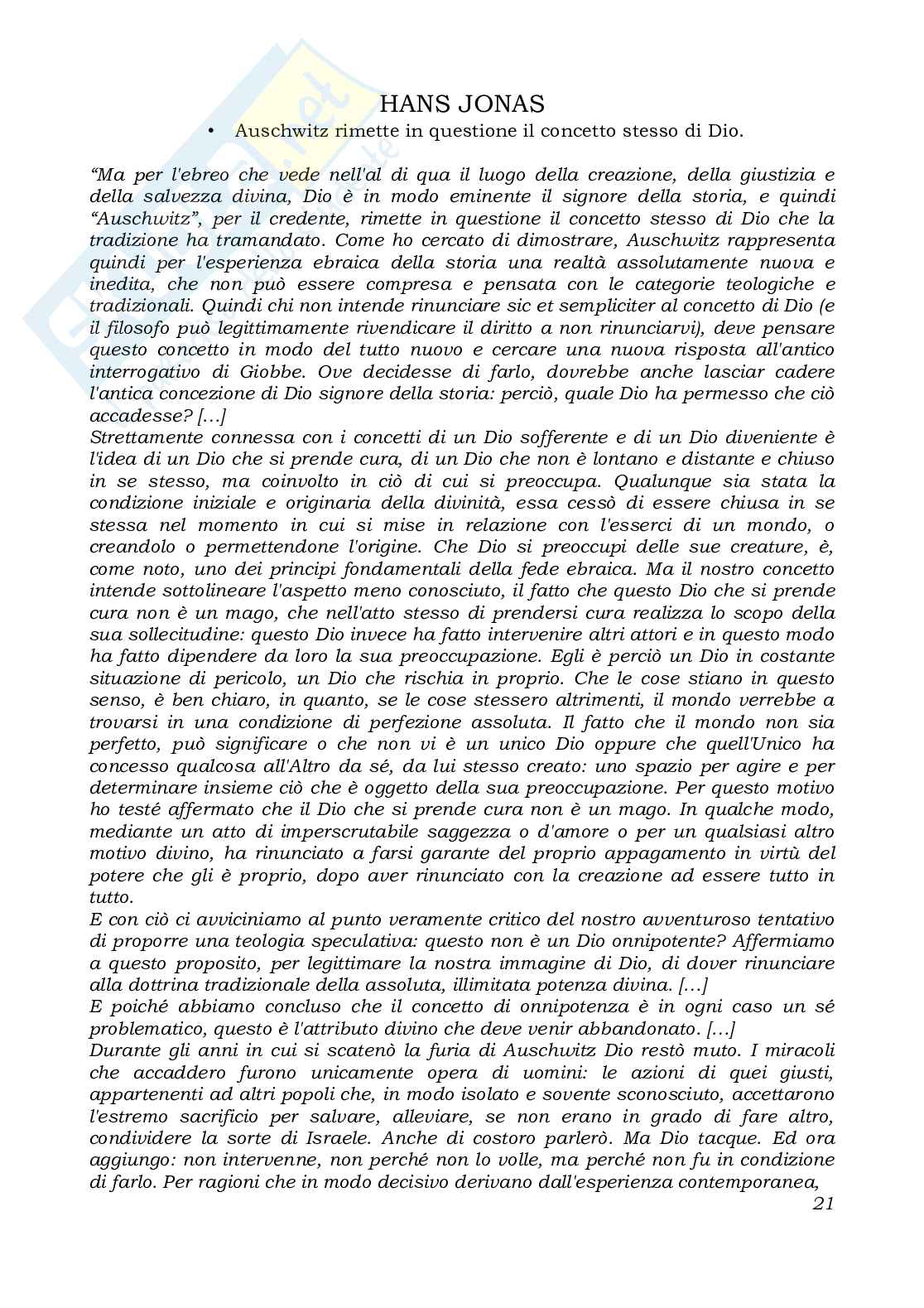 Esiste Dio? tesina Pag. 21