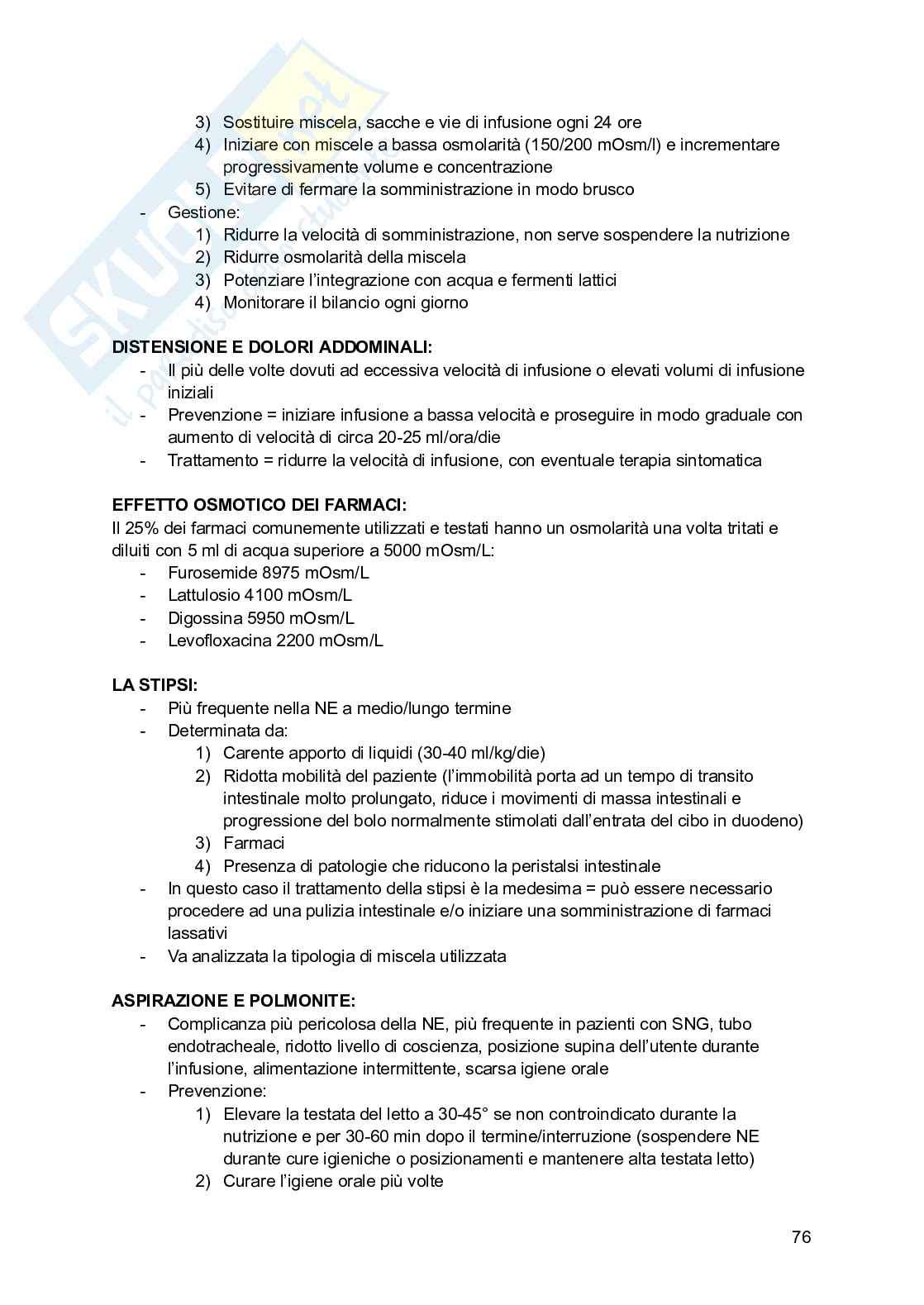 Appunti completi Infermieristica applicata a percorsi diagnostici e terapeutici  Pag. 76