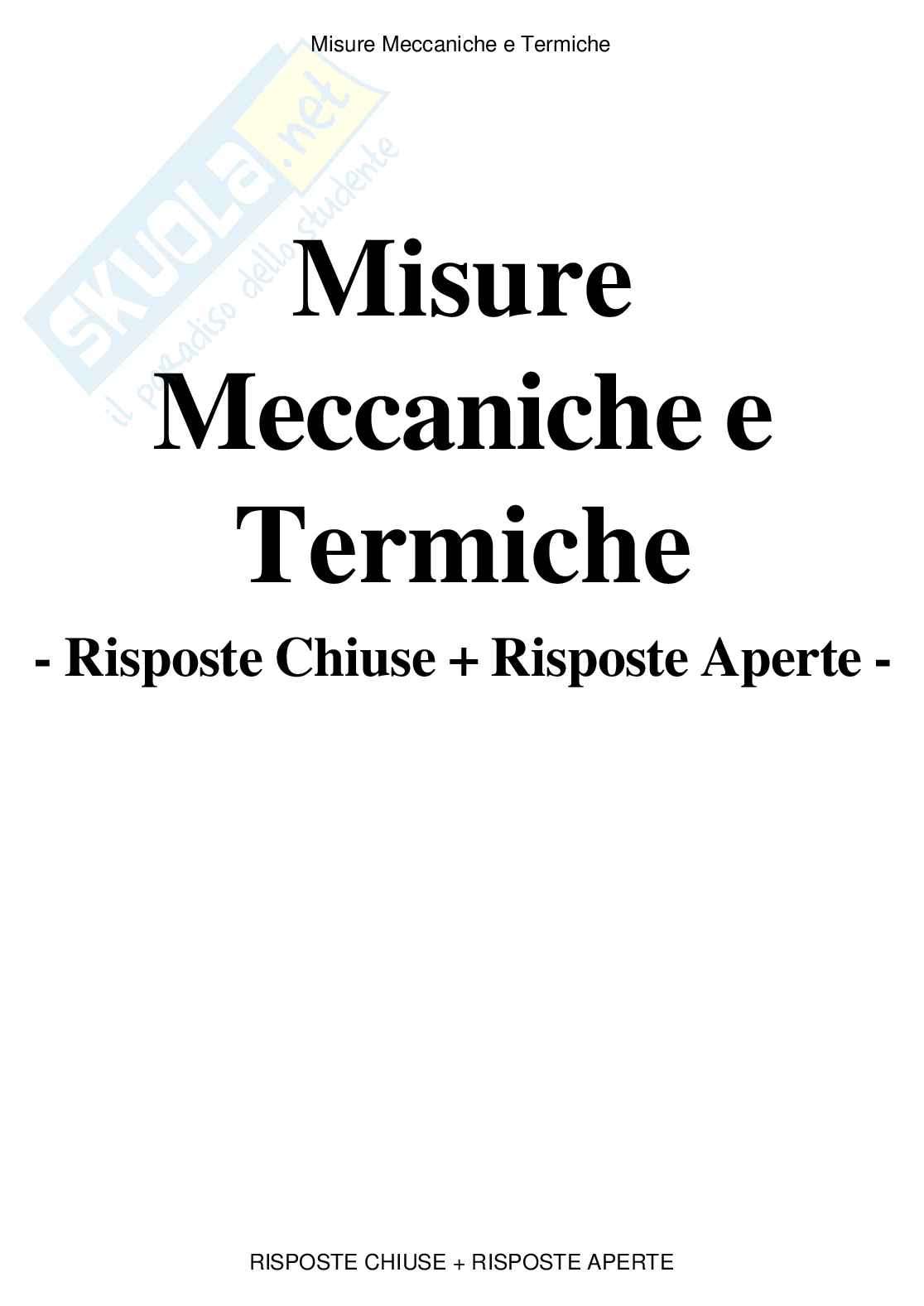 Misure meccaniche e termiche - Paniere compilato Pag. 1