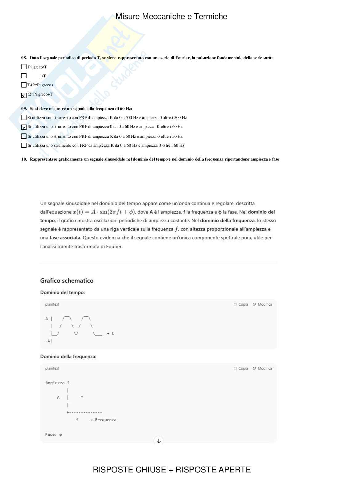 Misure meccaniche e termiche - Paniere compilato Pag. 11