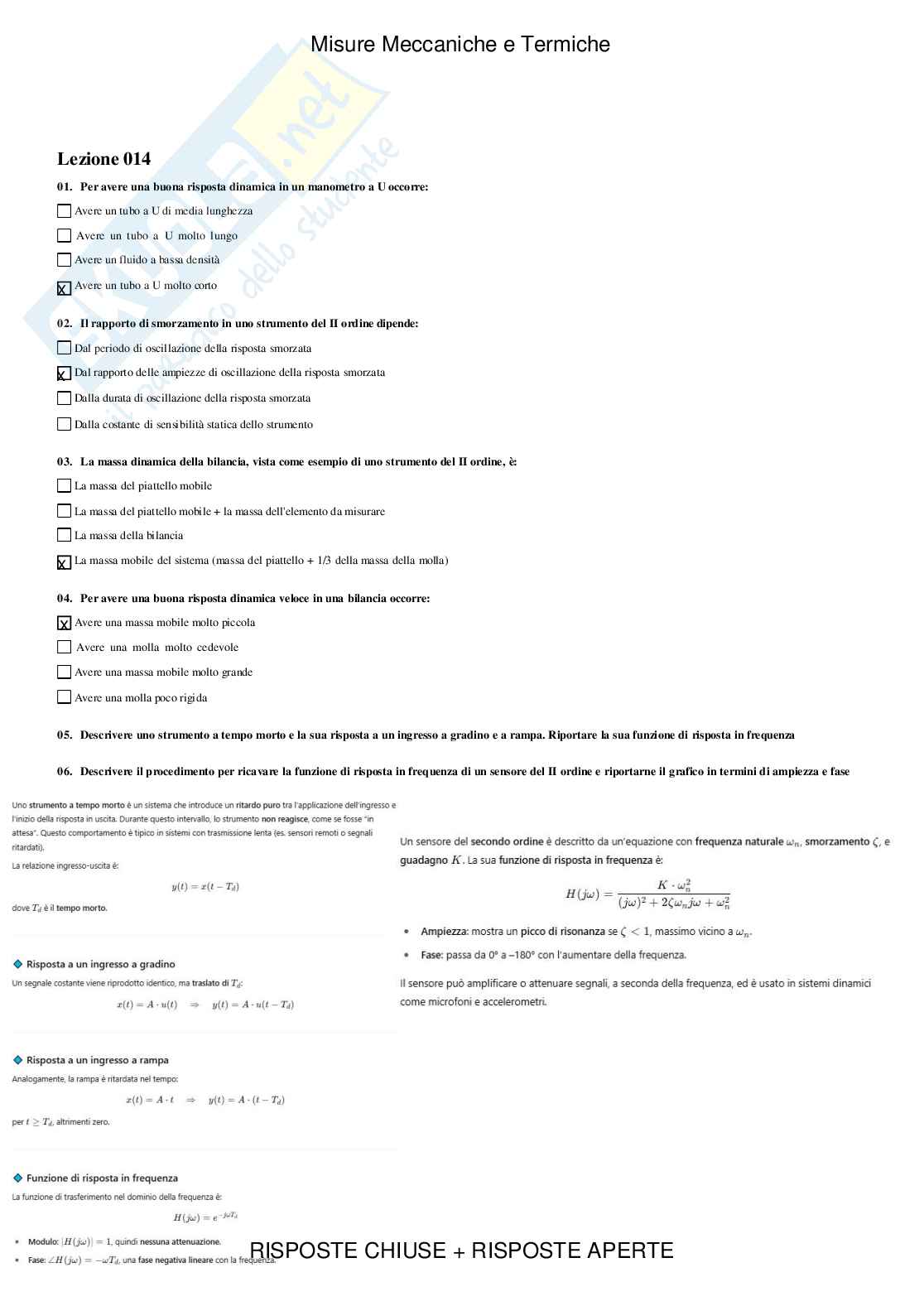 Misure meccaniche e termiche - Paniere compilato Pag. 21