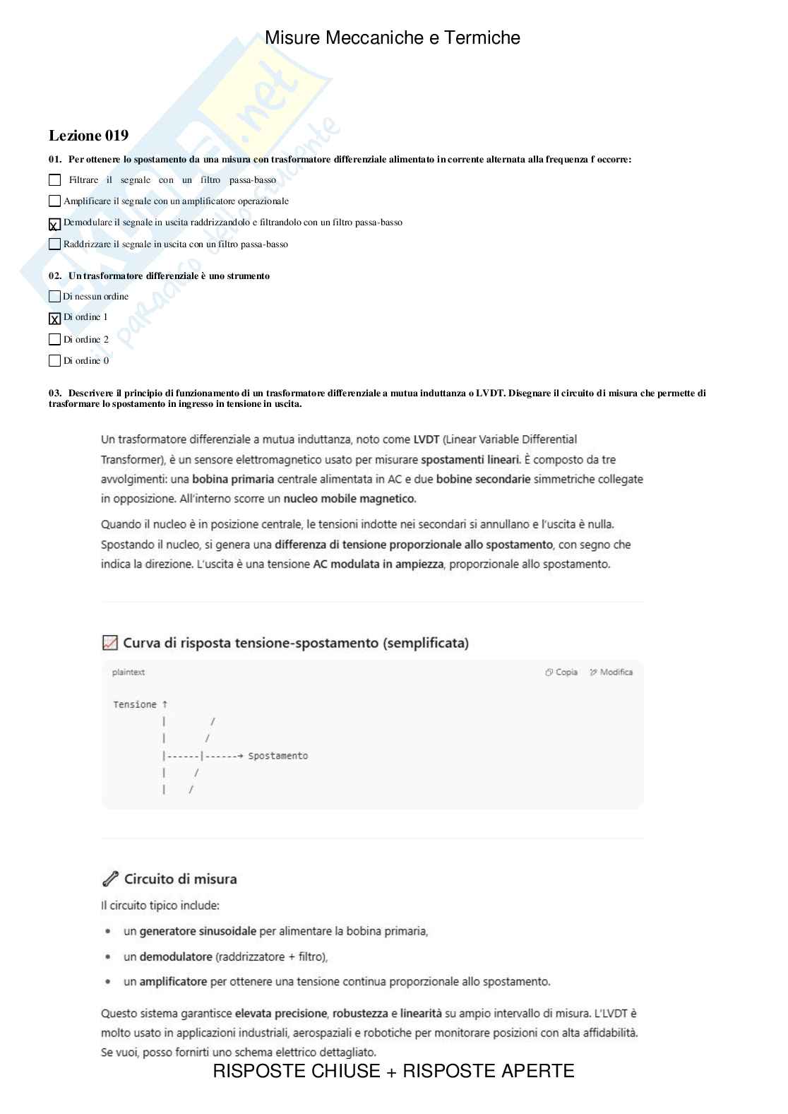 Misure meccaniche e termiche - Paniere compilato Pag. 26