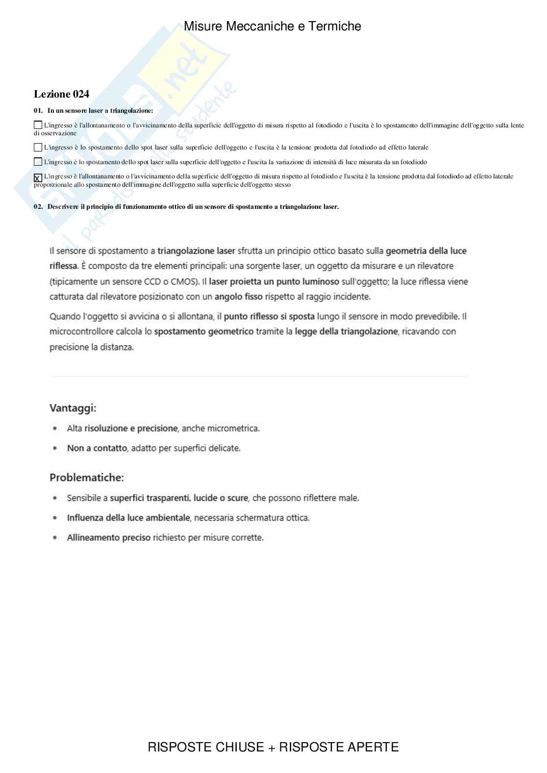 Misure meccaniche e termiche - Paniere compilato Pag. 31