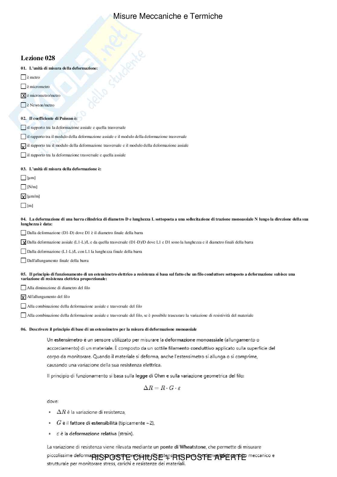 Misure meccaniche e termiche - Paniere compilato Pag. 36