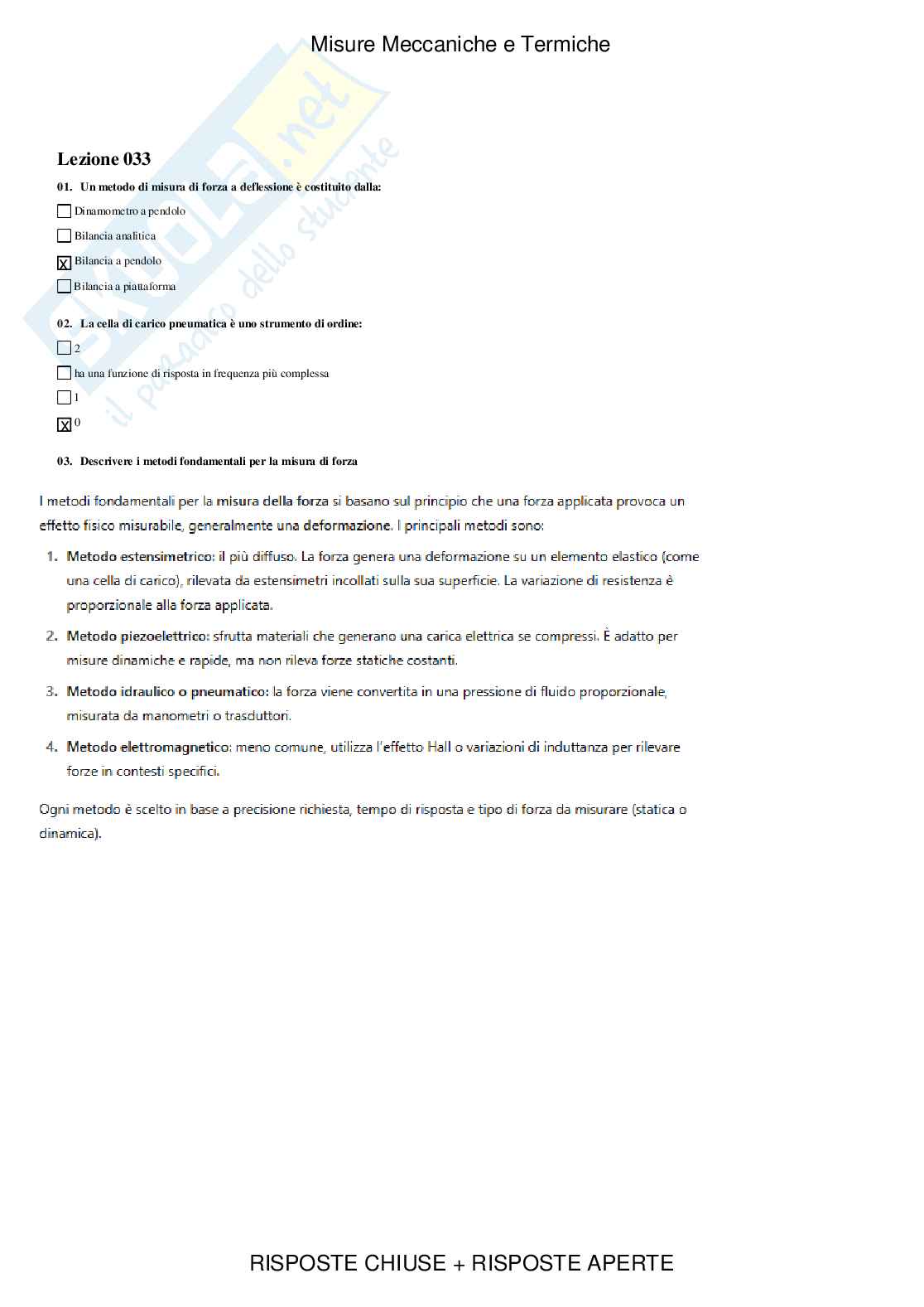 Misure meccaniche e termiche - Paniere compilato Pag. 41