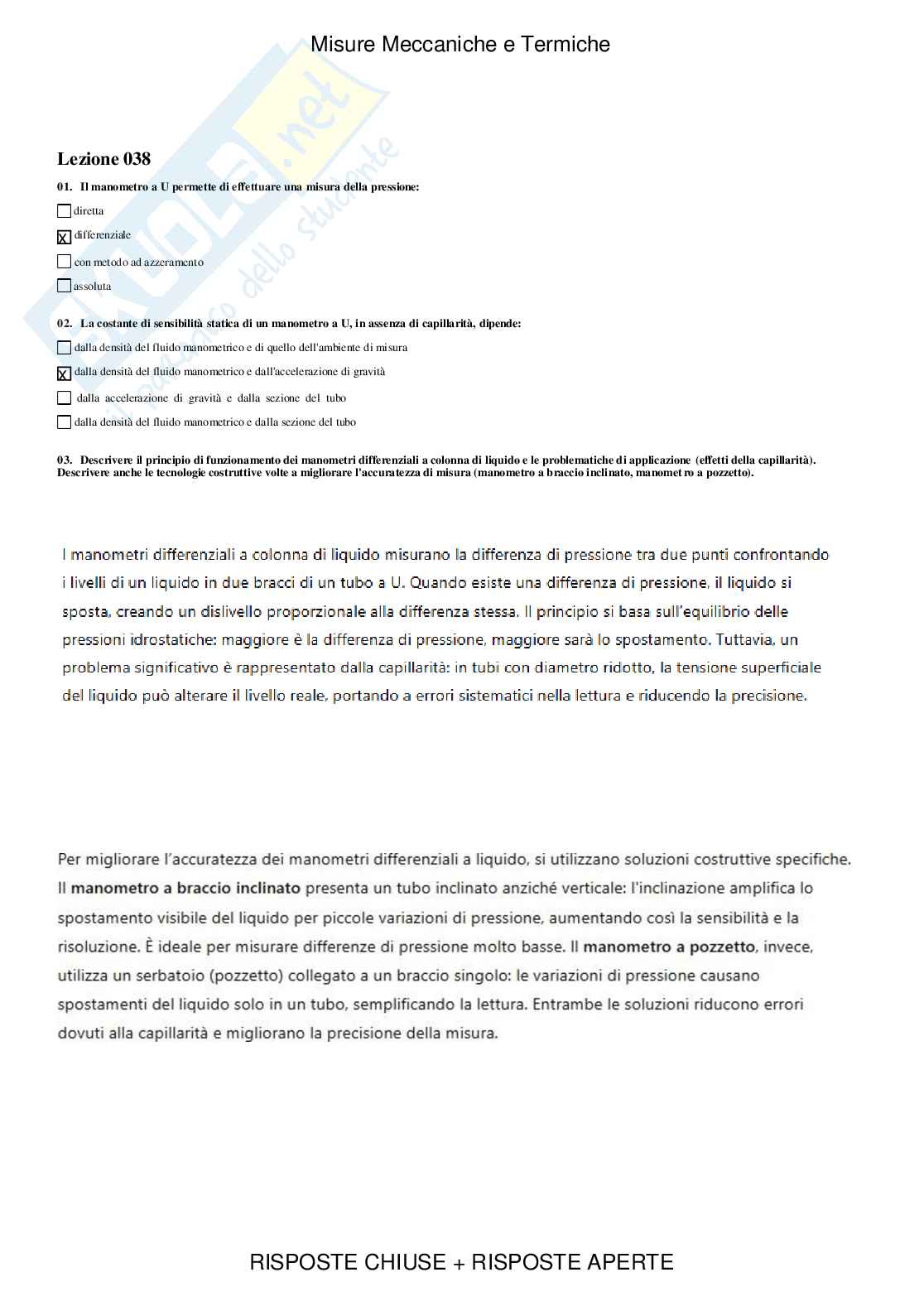 Misure meccaniche e termiche - Paniere compilato Pag. 46