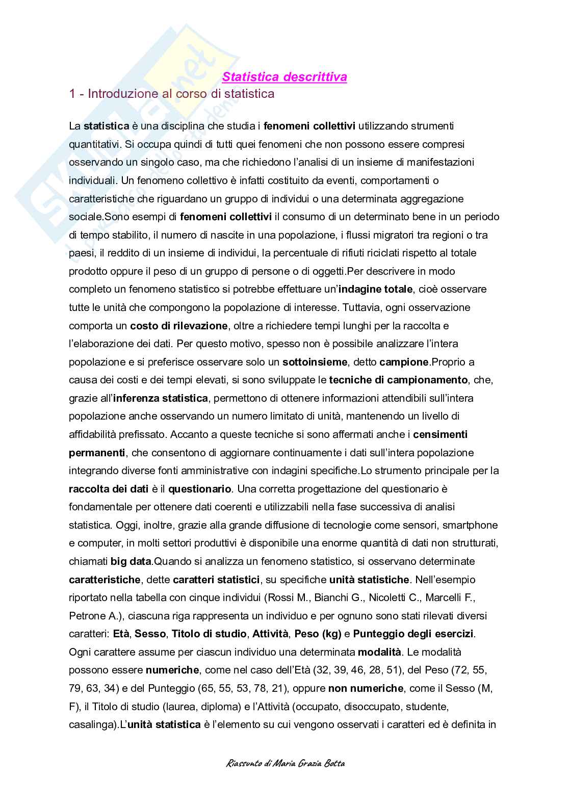 Statistica  Pag. 1