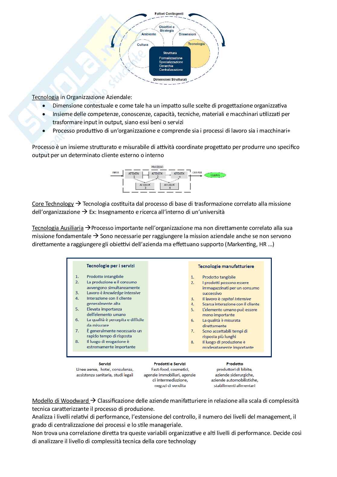 Organizzazione aziendale - prova di completamento Pag. 1