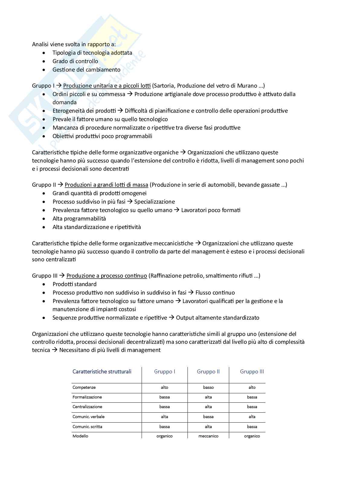 Organizzazione aziendale - prova di completamento Pag. 2