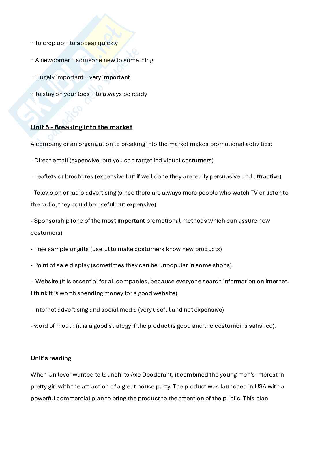 Business English II Pag. 2