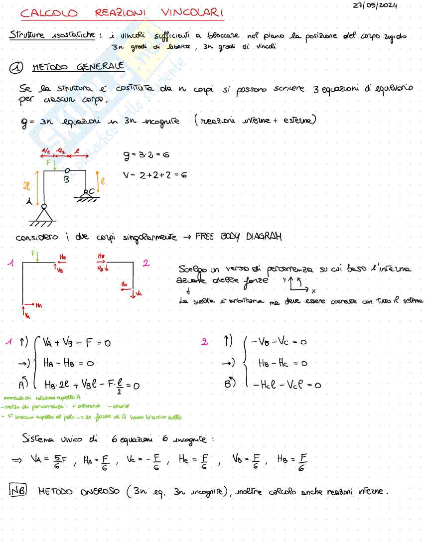 Esame Scienza delle costruzioni - Parte 2 Pag. 1