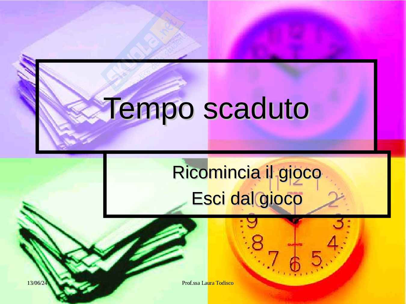 Tabelline: test in PowerPoint Pag. 71