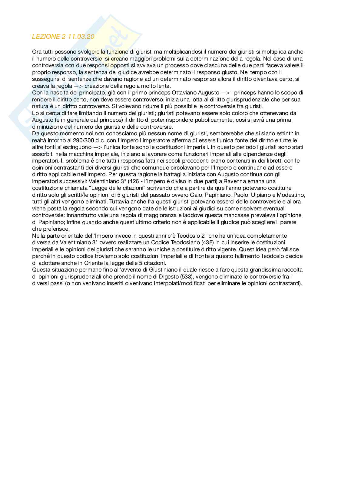 Appunti di Diritto romano Pag. 2