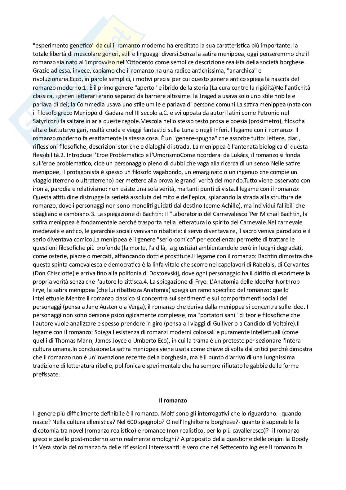 Riassunto esame Letterature moderne comparate, Prof. De Cristofaro Francesco, libro consigliato Letterature comparate, De Cristofaro Pag. 16