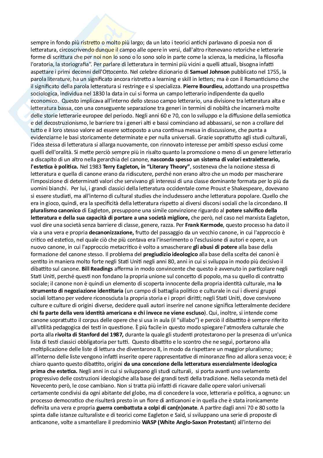 Riassunto esame Letterature moderne comparate, Prof. De Cristofaro Francesco, libro consigliato Letterature comparate, De Cristofaro Pag. 41