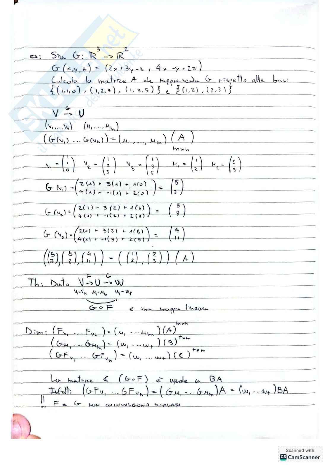 Algebra Lineare per matematica e ingegneria Pag. 36