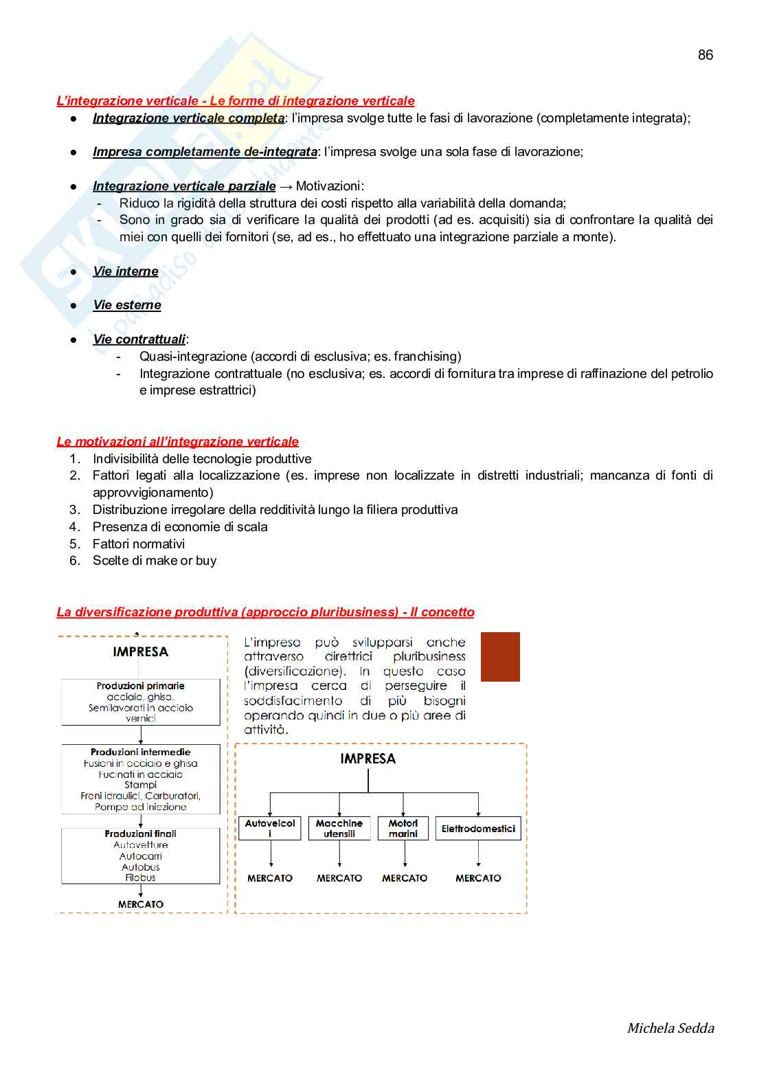 Economia e Gestione delle Imprese Pag. 86