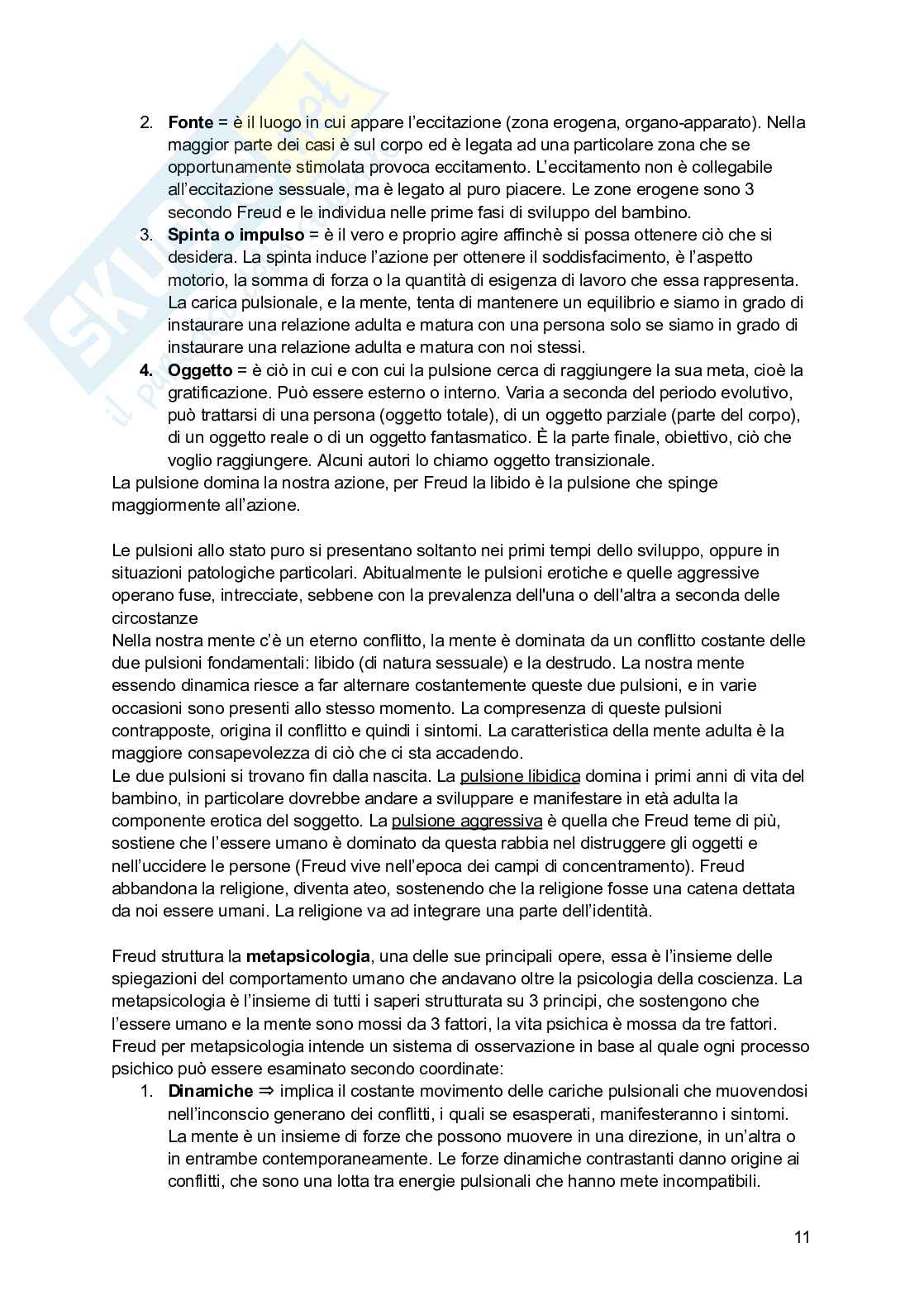 Appunti di Psicologia dinamica - modulo A Pag. 11