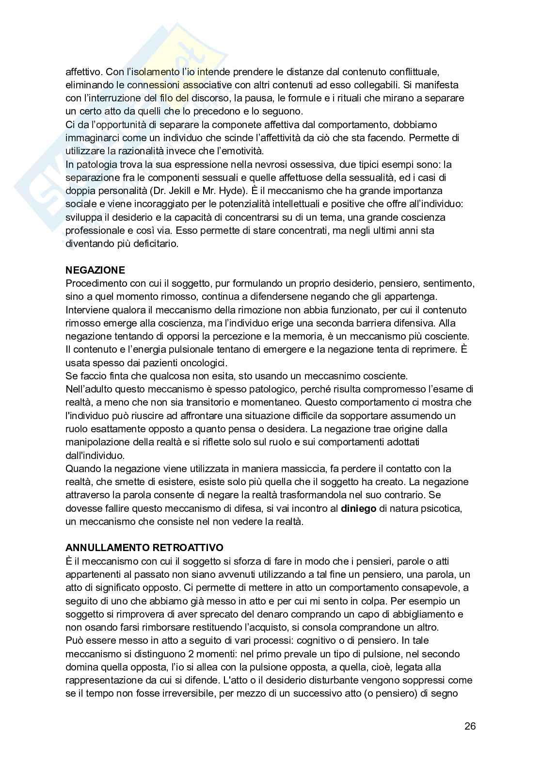 Appunti di Psicologia dinamica - modulo A Pag. 26