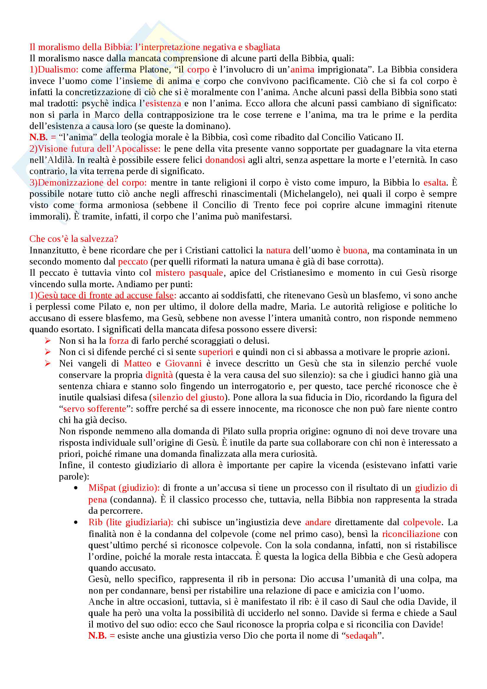 Riassunto Teologia 3 Pag. 2