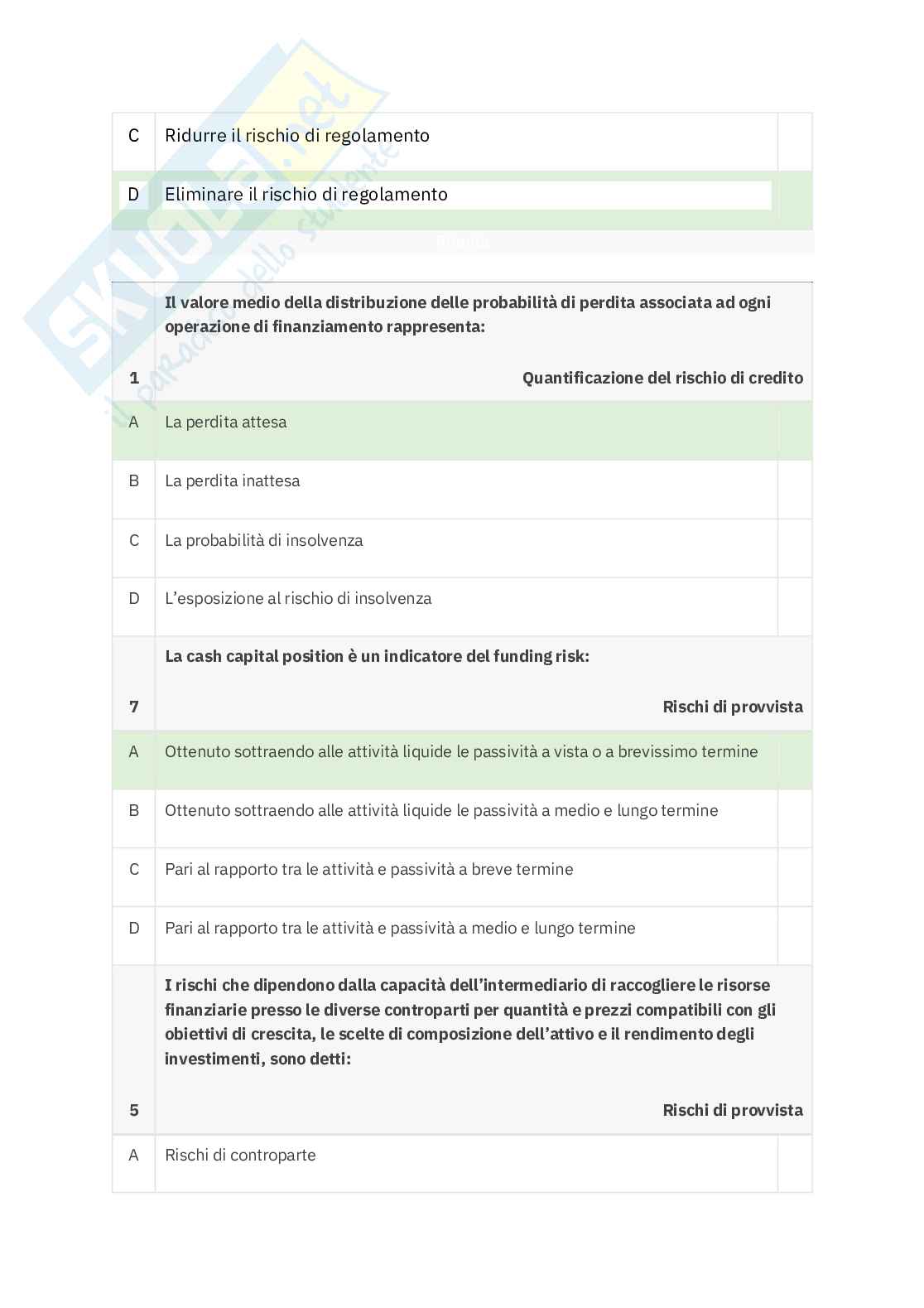 Economia degli intermediari finanziari   Pag. 31