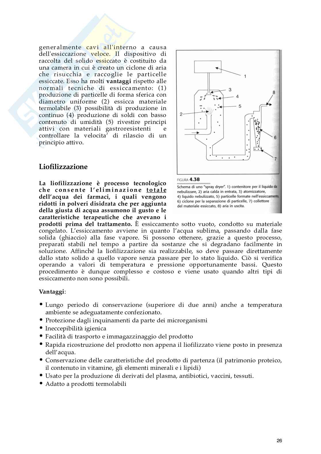 Riassunto esame Tecnologia farmaceutica e laboratorio di preparazioni galeniche, Prof. Matera Camilla, libro consigliato Principi di tecnologia farmaceutica , Paolo colombo  Pag. 26