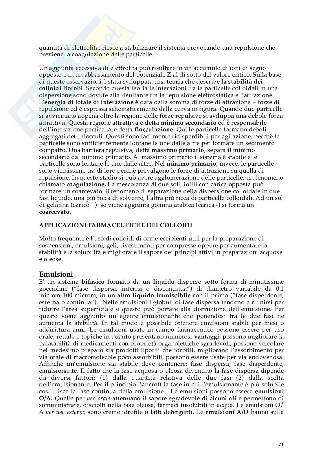 Riassunto esame Tecnologia farmaceutica e laboratorio di preparazioni galeniche, Prof. Matera Camilla, libro consigliato Principi di tecnologia farmaceutica , Paolo colombo  Pag. 71