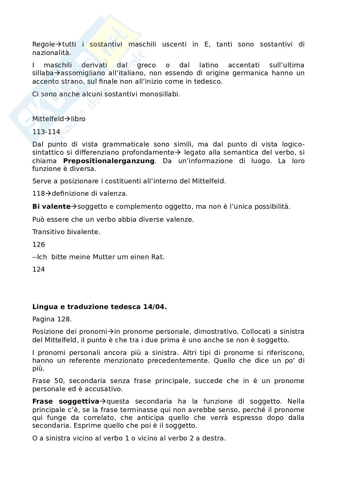 Lingua e traduzione tedesca 1 Pag. 26