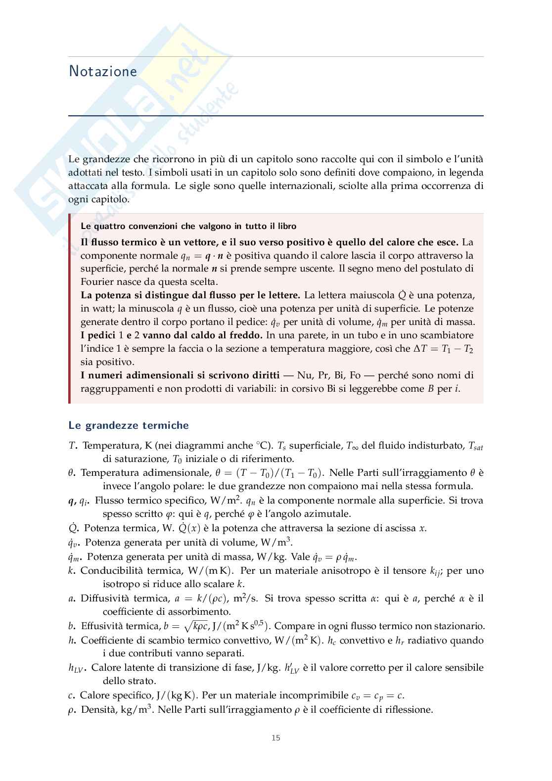 Appunti Trasmissione del calore Pag. 16