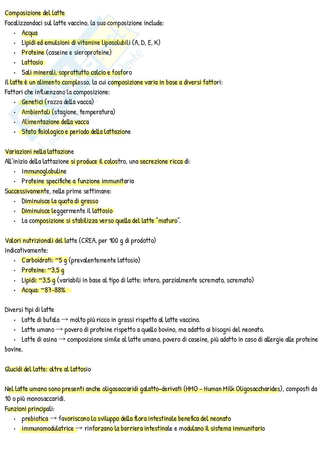 Appunti scritti di Nutrizione umana  Pag. 11