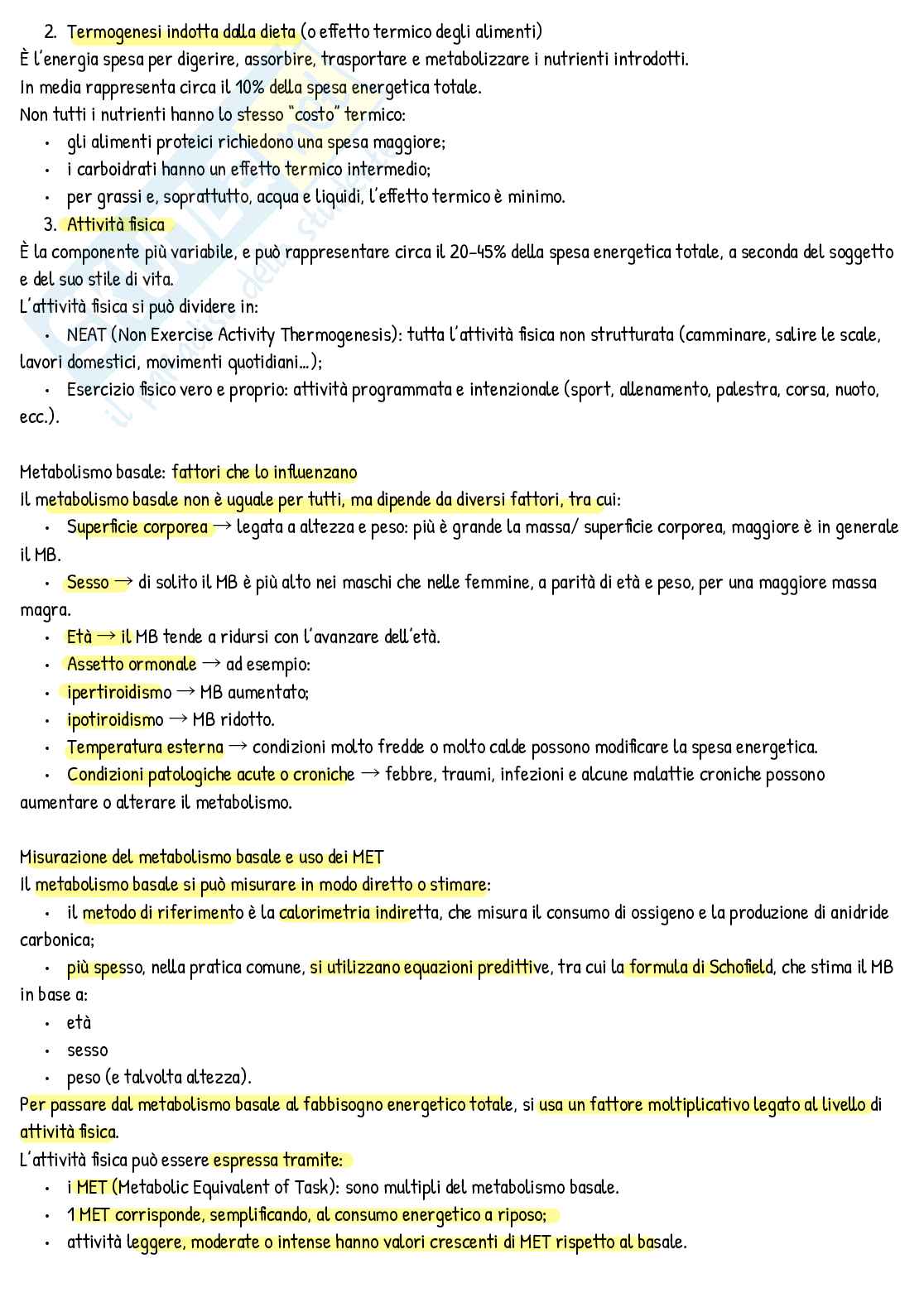 Appunti scritti di Nutrizione umana  Pag. 2