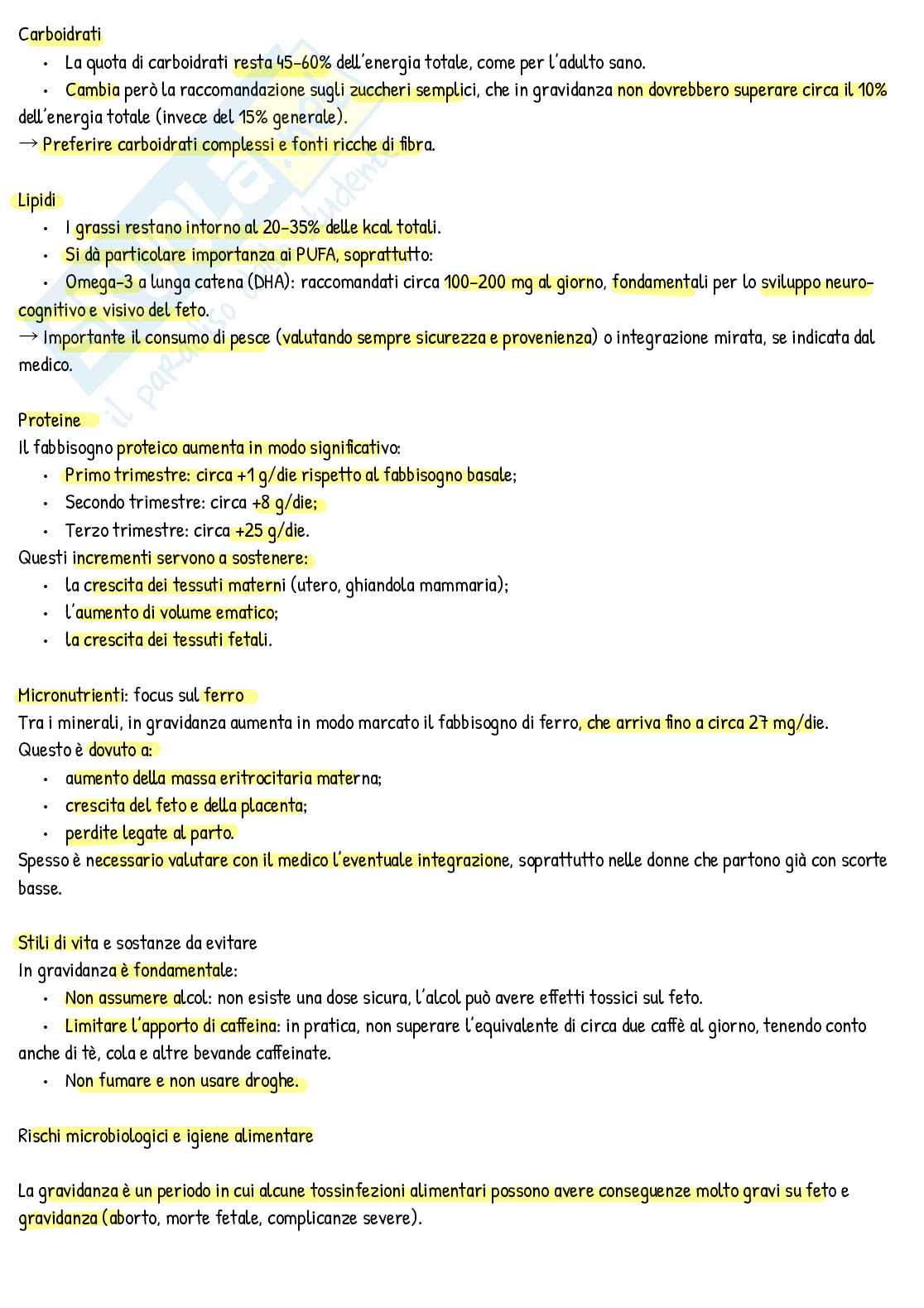 Appunti scritti di Nutrizione umana  Pag. 6