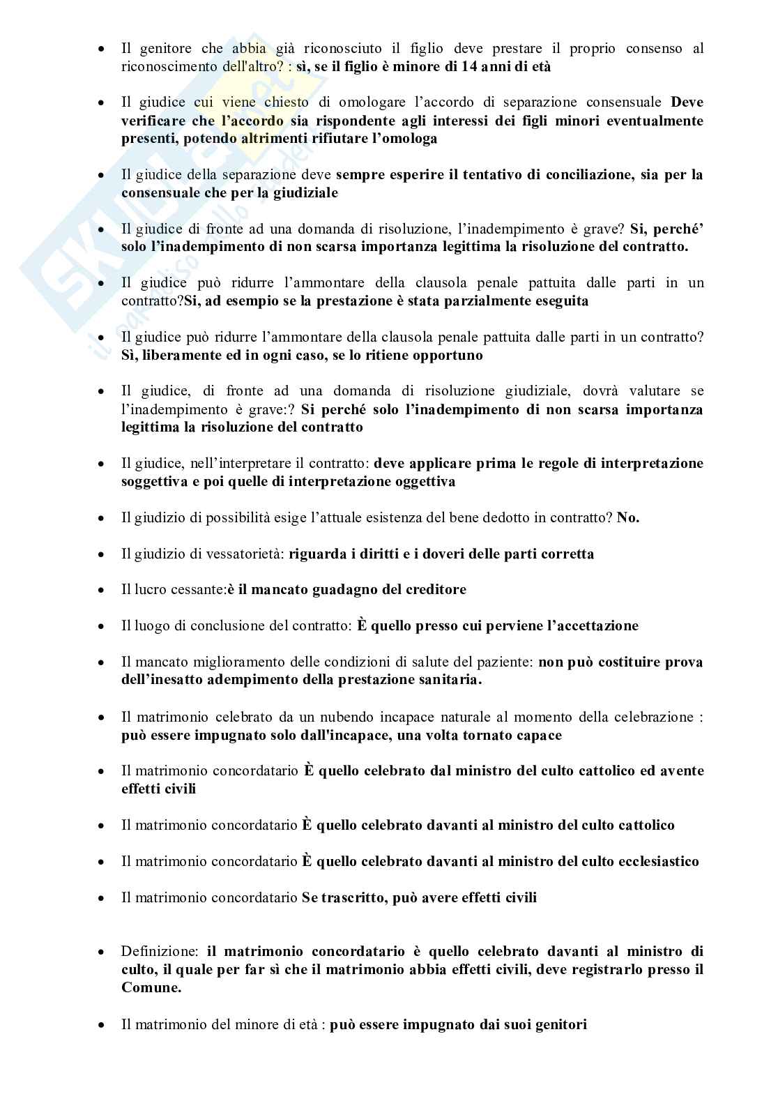 Paniere aggiornato Diritto civile per concorsi pubblici da funzionario tecnico diplomato e laureato Pag. 21