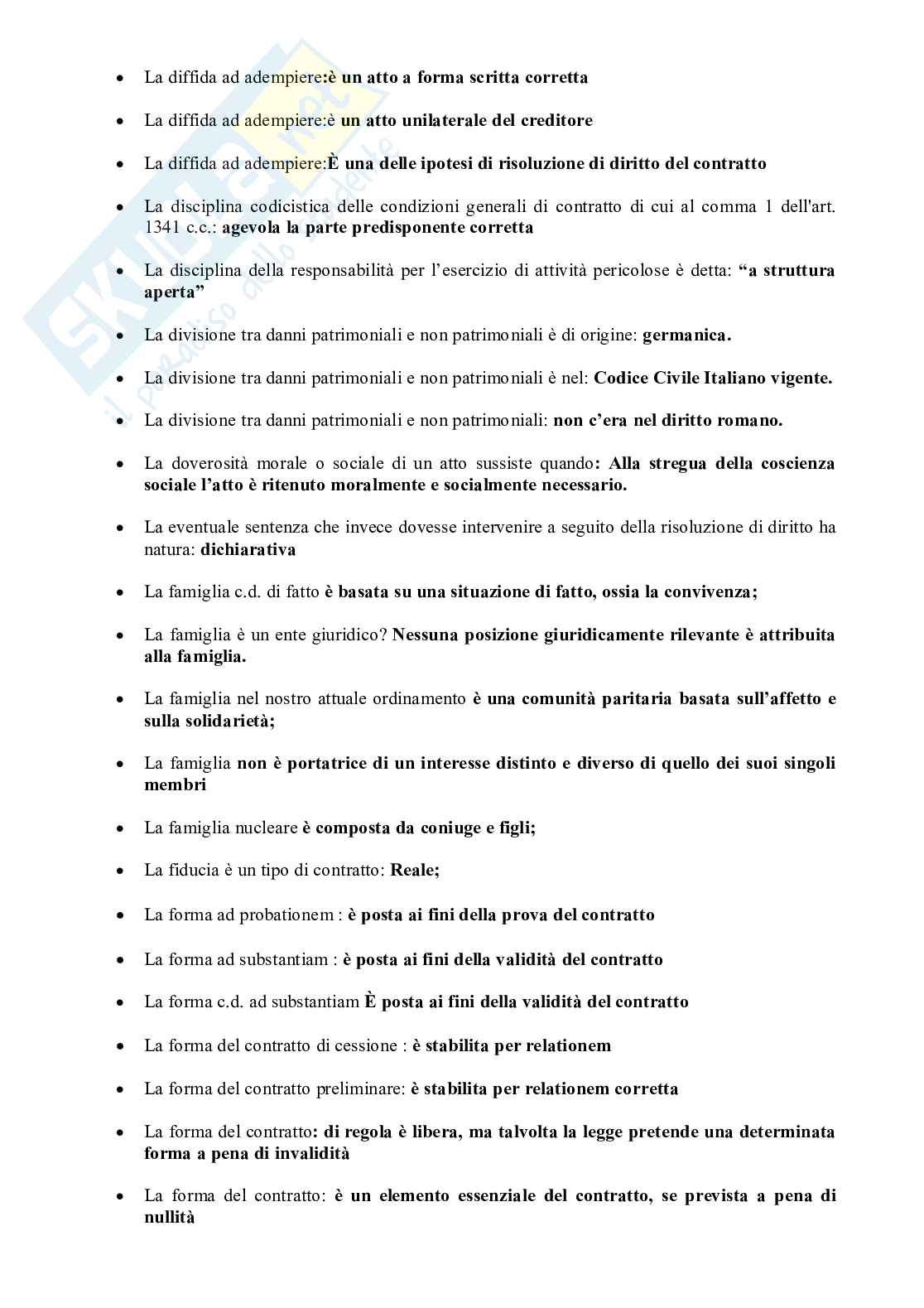 Paniere aggiornato Diritto civile per concorsi pubblici da funzionario tecnico diplomato e laureato Pag. 36