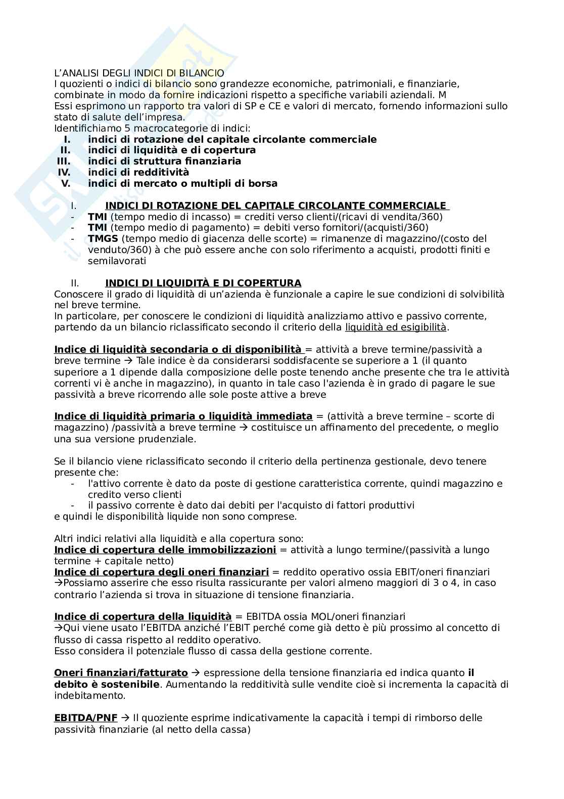 Finanza aziendale Pag. 11