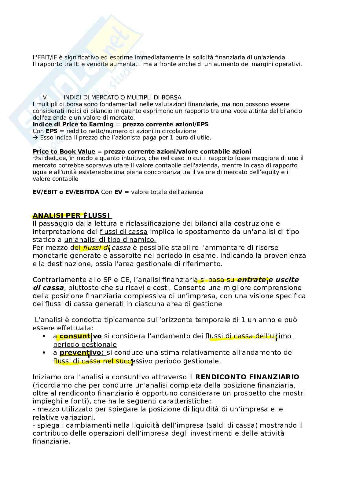 Finanza aziendale Pag. 16