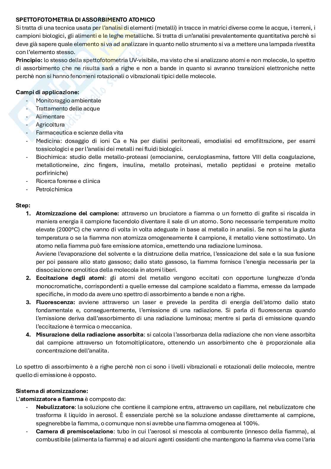 Schemi della parte strumentale - Analisi dei medicinali 2 Pag. 6