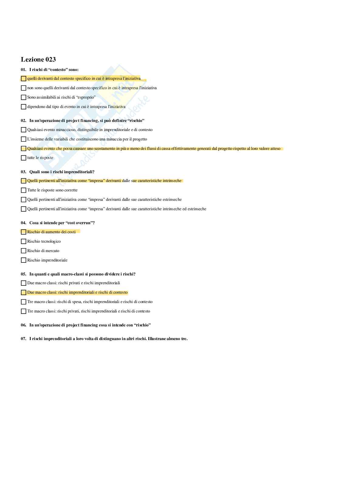 Paniere Organizzazione di eventi e ufficio stampa - Risposte multiple - aggiornato (2025) Pag. 26