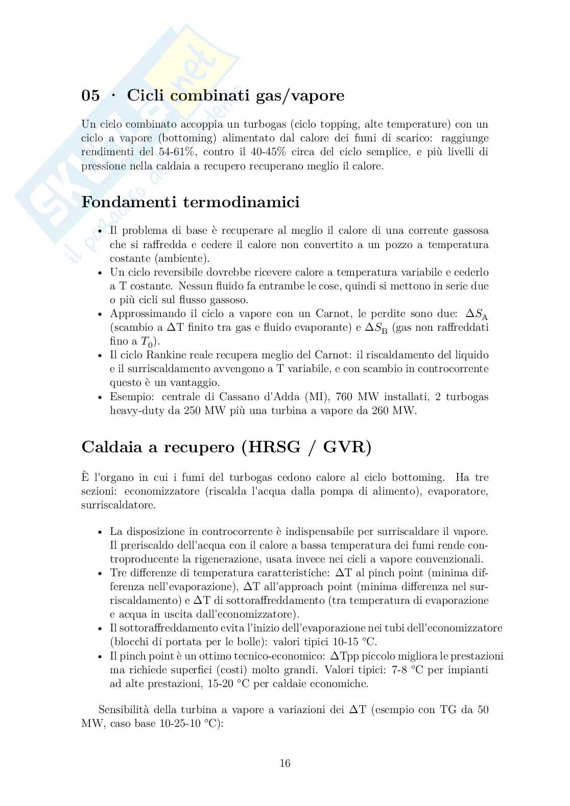 Sistemi energetici  Pag. 16
