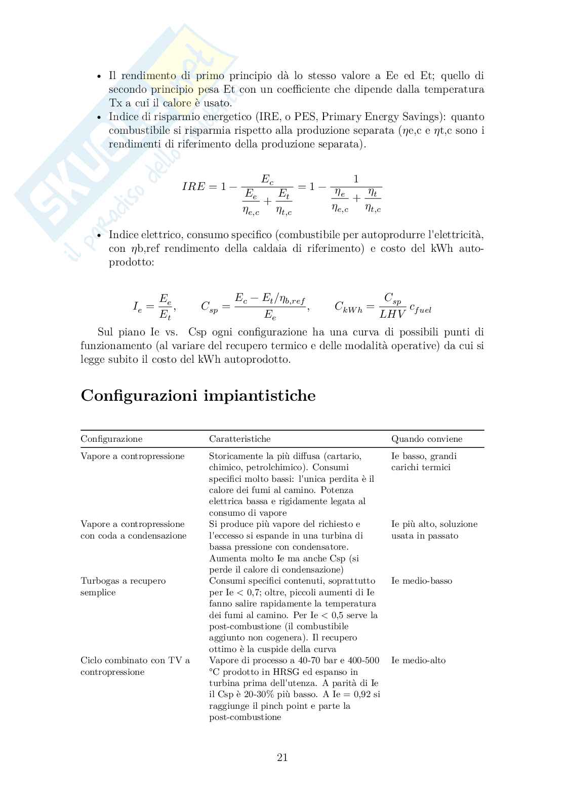Sistemi energetici  Pag. 21