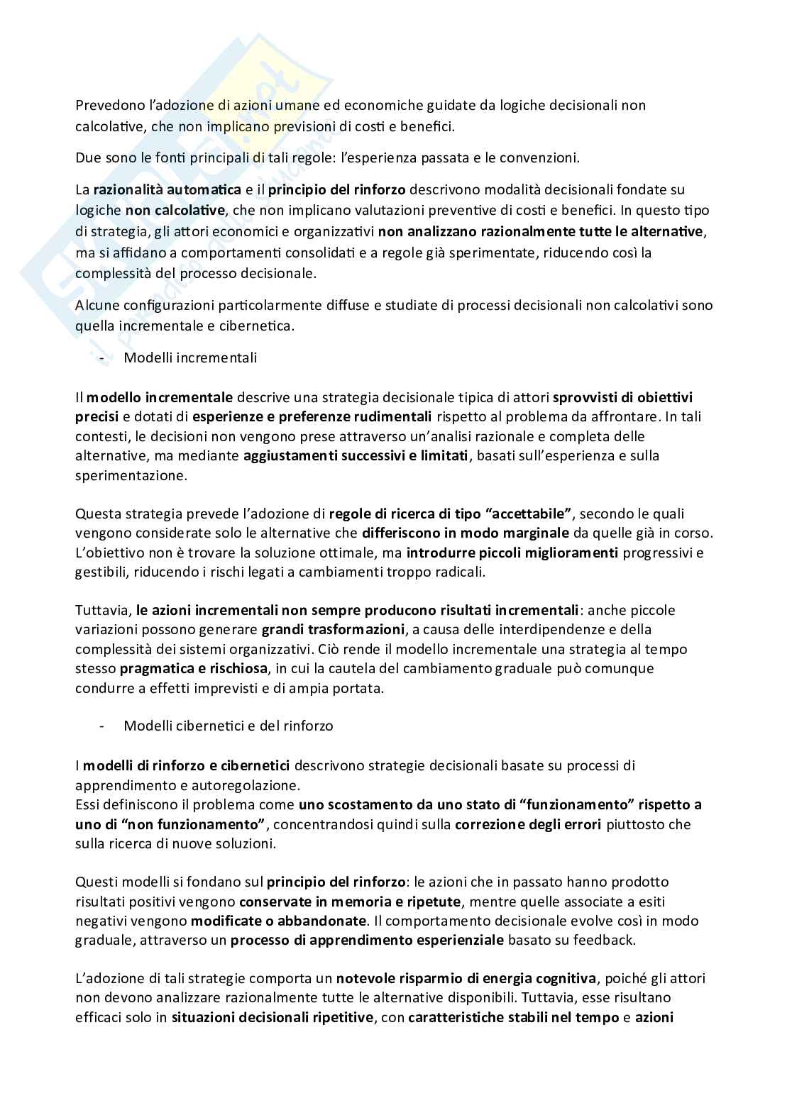 Riassunto esame Organizzazione delle imprese turistiche, Prof. Varriale Luisa, libro consigliato Organizzazione aziendale , Grandori Pag. 11