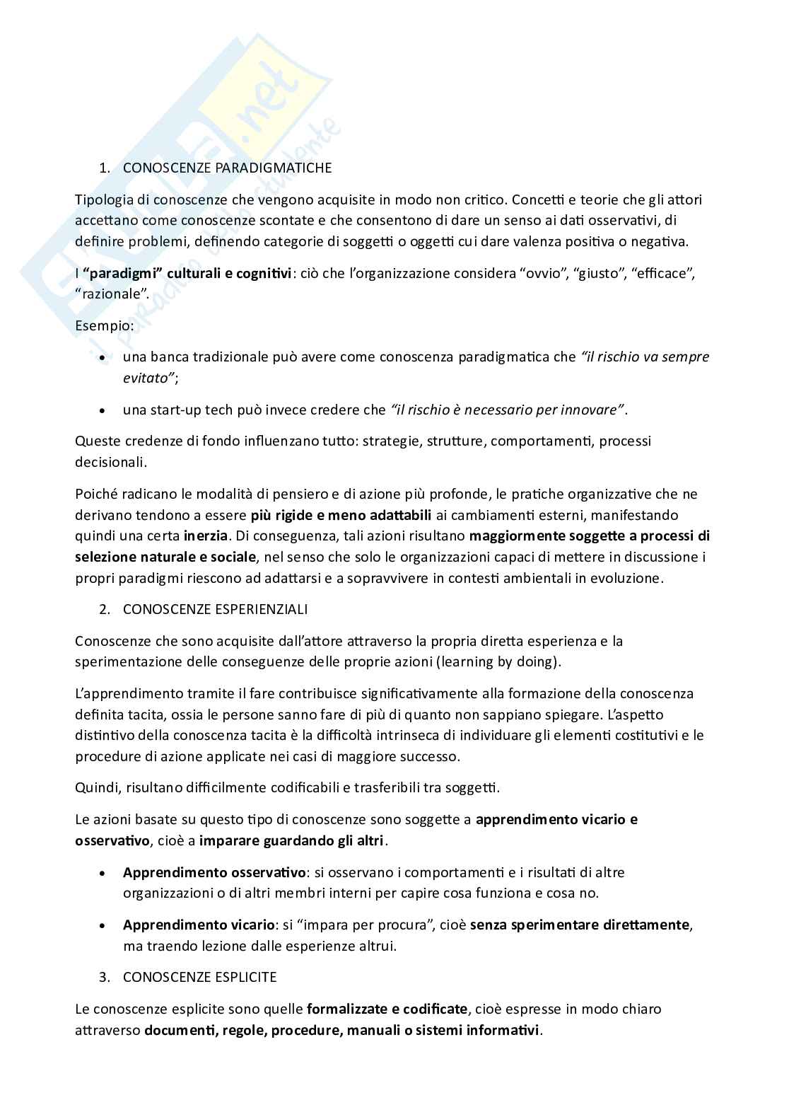Riassunto esame Organizzazione delle imprese turistiche, Prof. Varriale Luisa, libro consigliato Organizzazione aziendale , Grandori Pag. 2