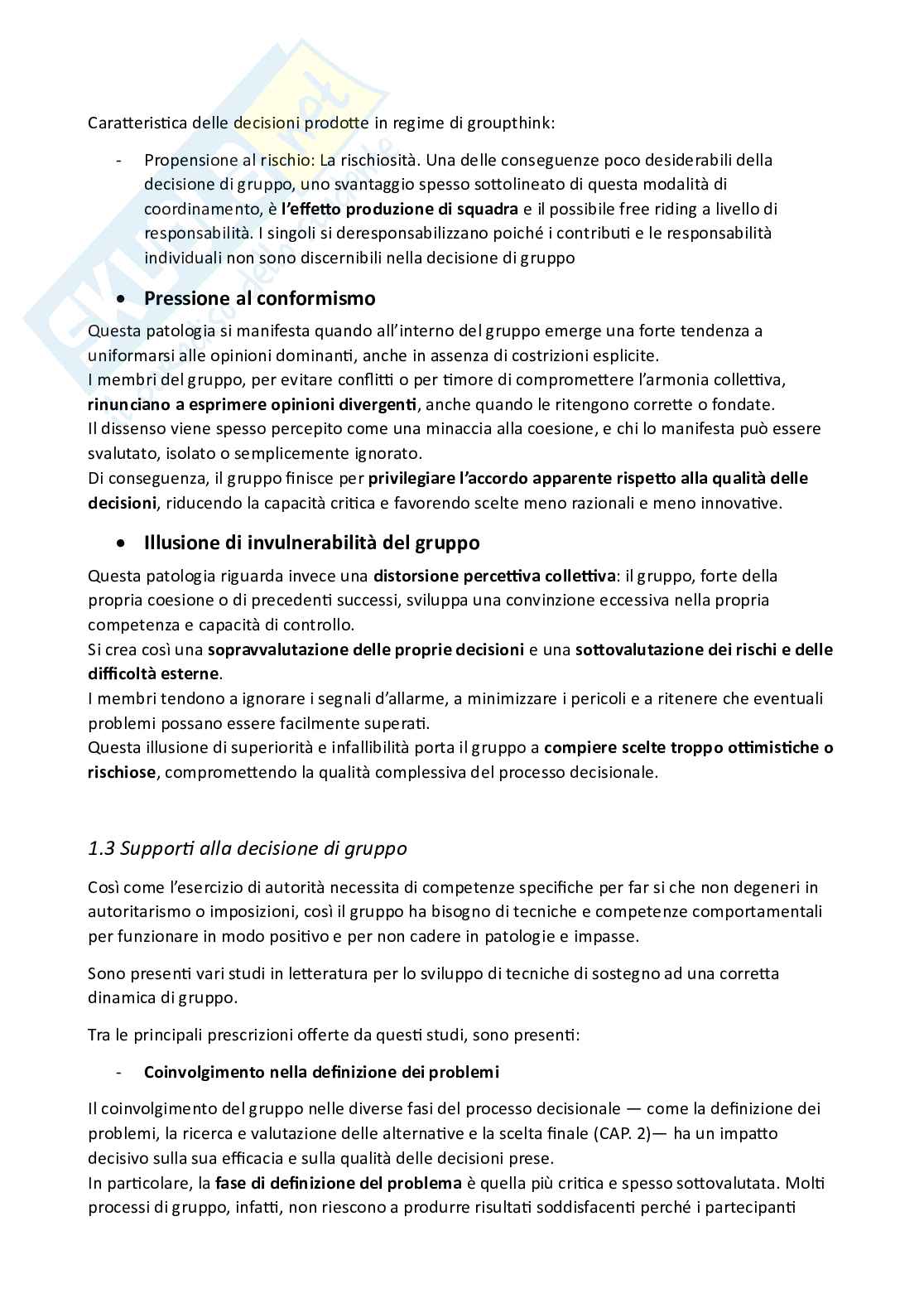 Riassunto esame Organizzazione delle imprese turistiche, Prof. Varriale Luisa, libro consigliato Organizzazione aziendale , Grandori Pag. 41