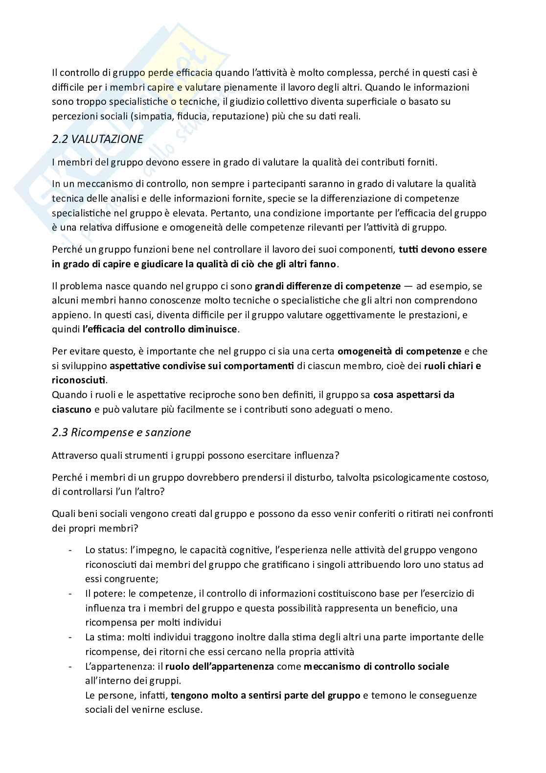 Riassunto esame Organizzazione delle imprese turistiche, Prof. Varriale Luisa, libro consigliato Organizzazione aziendale , Grandori Pag. 46