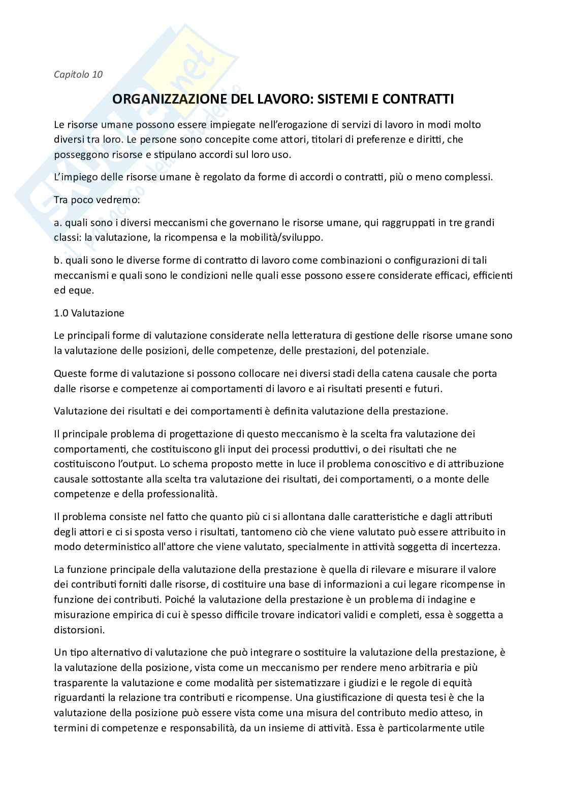 Riassunto esame Organizzazione delle imprese turistiche, Prof. Varriale Luisa, libro consigliato Organizzazione aziendale , Grandori Pag. 66
