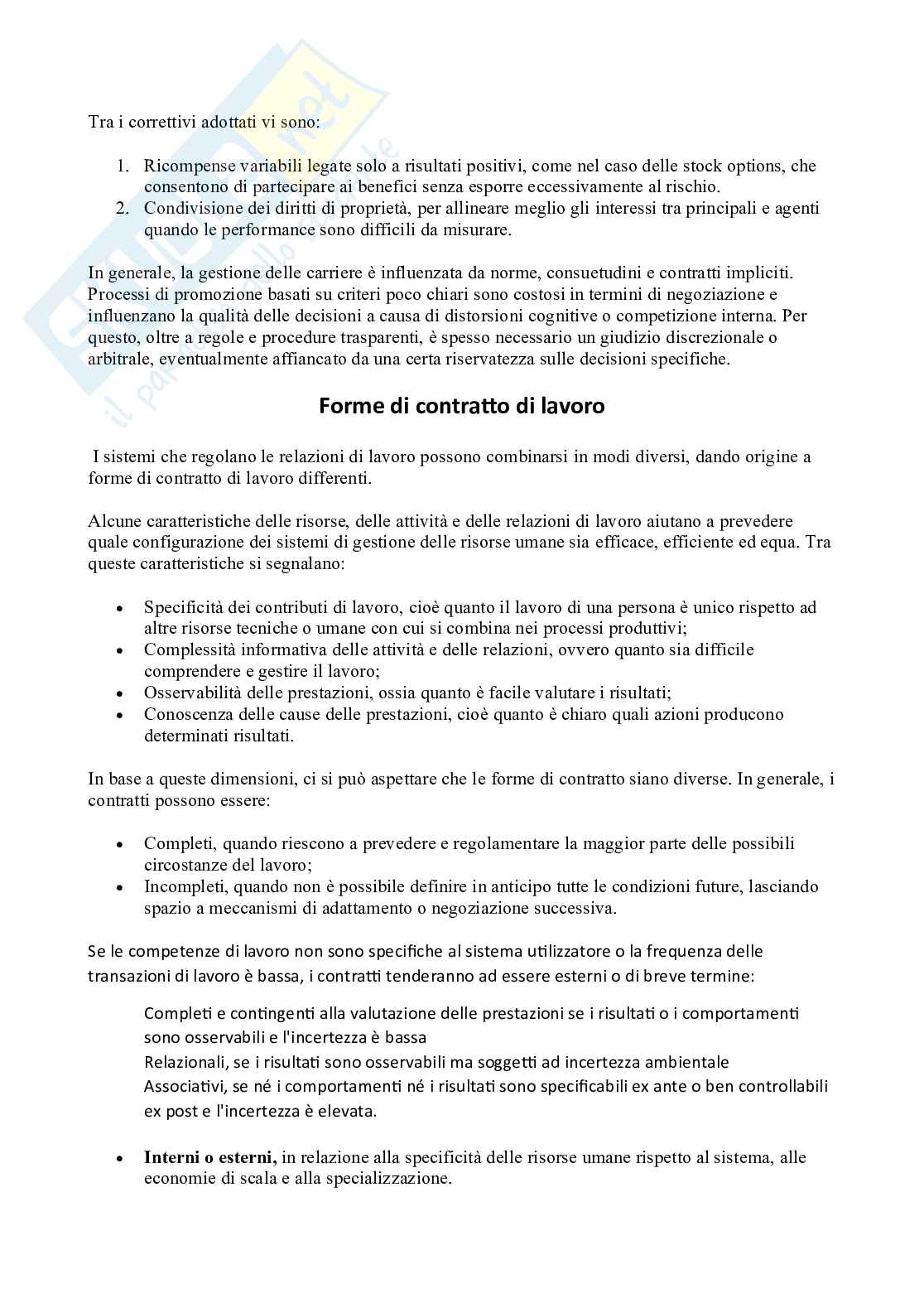 Riassunto esame Organizzazione delle imprese turistiche, Prof. Varriale Luisa, libro consigliato Organizzazione aziendale , Grandori Pag. 81