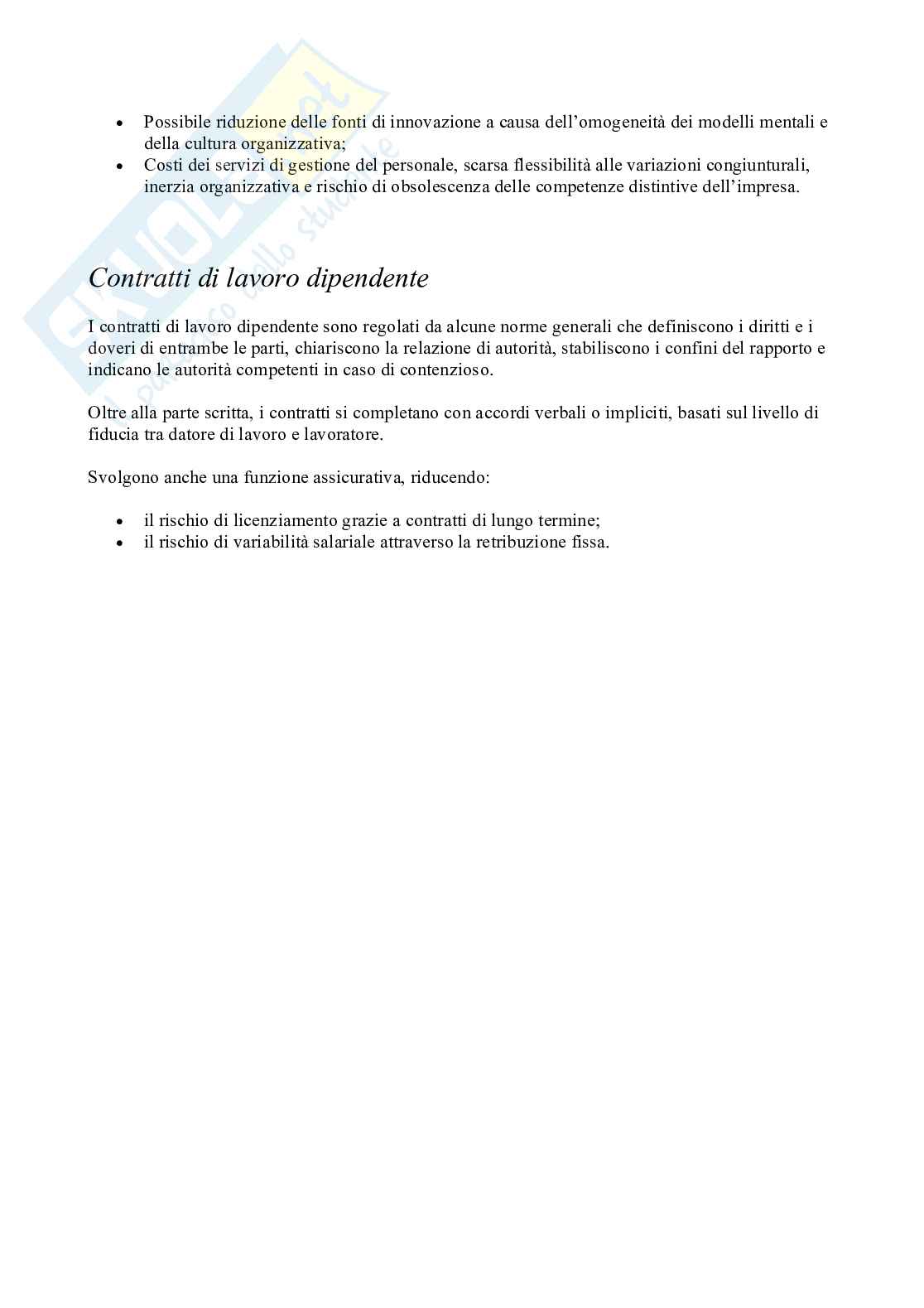 Riassunto esame Organizzazione delle imprese turistiche, Prof. Varriale Luisa, libro consigliato Organizzazione aziendale , Grandori Pag. 86