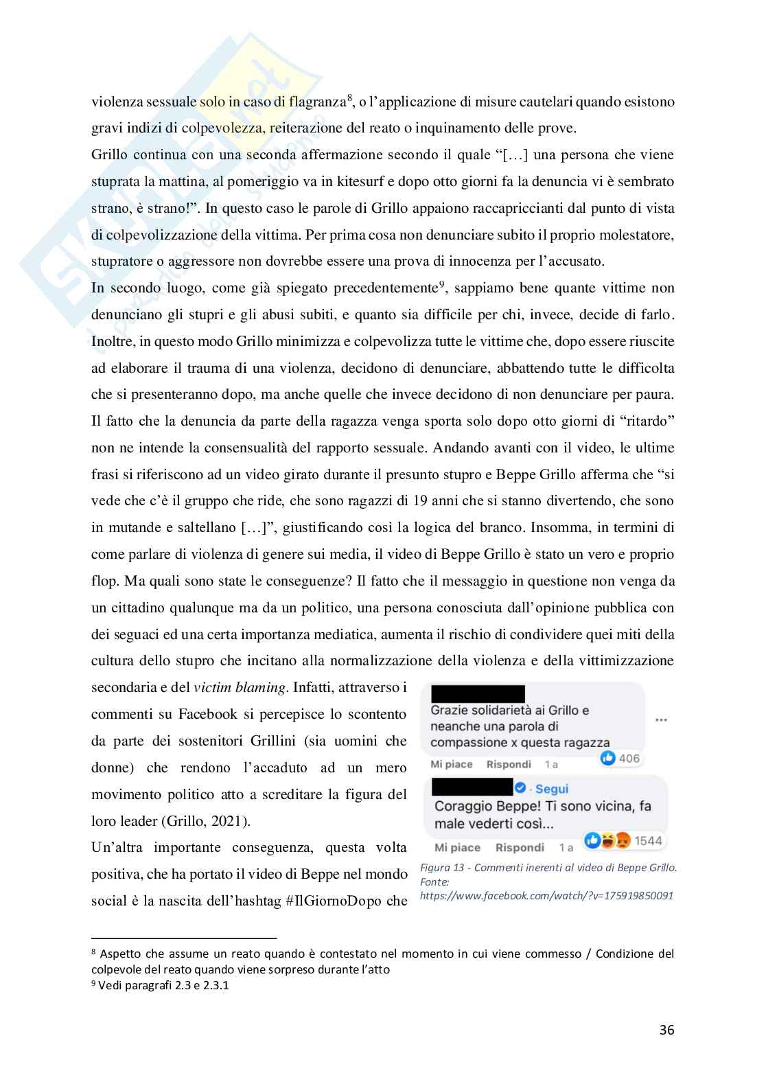 Violenza di genere e mass media: dai casi mediatici alla potenza delle rappresentazioni  Pag. 36